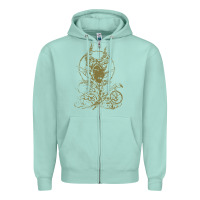 Seafoam sleeping beauty maleficent crow branchesy Zipper Hoodie - artisFamous