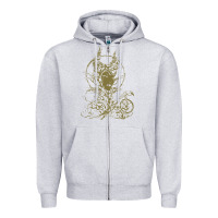 Heather Grey sleeping beauty maleficent crow branchesy Zipper Hoodie - artisFamous