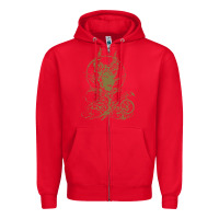Red sleeping beauty maleficent crow branchesy Zipper Hoodie - artisFamous