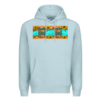 Blue Mist Thankful mama mama mama Premium Hoodie - Artiststas
