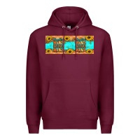 Burgundy Thankful mama mama mama Premium Hoodie - Artiststas