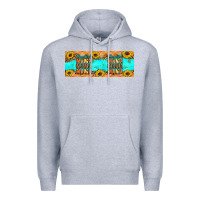 Heather Grey Thankful mama mama mama Premium Hoodie - Artiststas