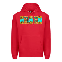 Red Thankful mama mama mama Premium Hoodie - Artiststas