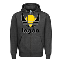 Charcoal Heather logan Zipper Hoodie - artisFamous