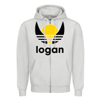 Dove Grey logan Zipper Hoodie - artisFamous