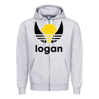 Heather Grey logan Zipper Hoodie - artisFamous