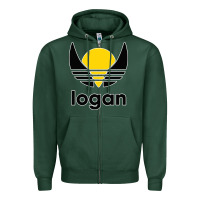 Sports Green logan Zipper Hoodie - artisFamous