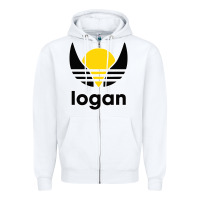 White logan Zipper Hoodie - artisFamous