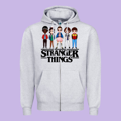 Stranger Kids Zipper Hoodie Designed By Artisfamous