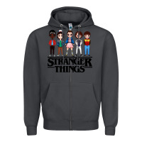 Smoke stranger kids Zipper Hoodie - artisFamous