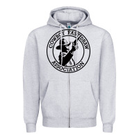 Heather Grey cowboy fast draw association Zipper Hoodie - artisFamous