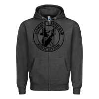 Charcoal Heather cowboy fast draw association Zipper Hoodie - artisFamous