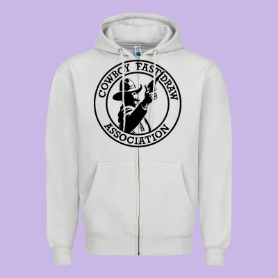 Cowboy Fast Draw Association Zipper Hoodie Designed By Artisfamous