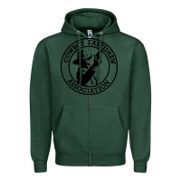 Sports Green cowboy fast draw association Zipper Hoodie - artisFamous