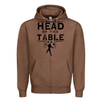 Chestnut head of the table Zipper Hoodie - artisFamous