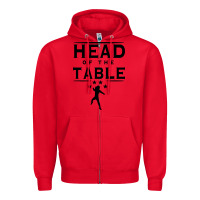 Red head of the table Zipper Hoodie - artisFamous