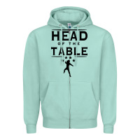 Seafoam head of the table Zipper Hoodie - artisFamous