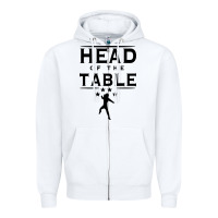 White head of the table Zipper Hoodie - artisFamous