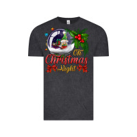 Vintage Black oh christmas night snow globe Vintage Tee - BundleAndBundleShop