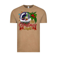 Vintage Coffee oh christmas night snow globe Vintage Tee - BundleAndBundleShop