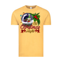 Oh Christmas Night Snow Globe Vintage Tee | Teevron