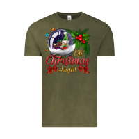Vintage Olive oh christmas night snow globe Vintage Tee - BundleAndBundleShop