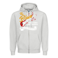 Dove Grey the blues music Zipper Hoodie - artisFamous
