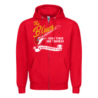 Red the blues music Zipper Hoodie - artisFamous