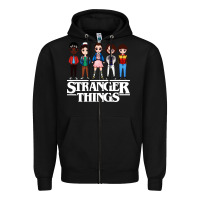 Black stranger kids Zipper Hoodie - artisFamous