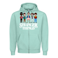 Seafoam stranger kids Zipper Hoodie - artisFamous