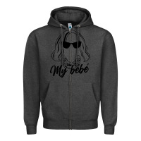 Charcoal Heather my bebe moira rose Zipper Hoodie - artisFamous