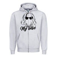 Heather Grey my bebe moira rose Zipper Hoodie - artisFamous