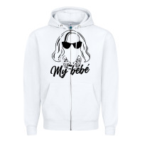 White my bebe moira rose Zipper Hoodie - artisFamous