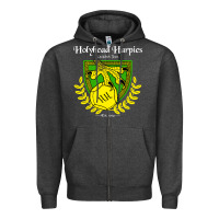 Charcoal Heather holyhead harpies Zipper Hoodie - artisFamous
