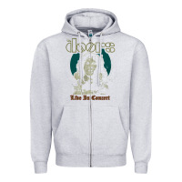 Heather Grey the doors live in concert Zipper Hoodie - artisFamous
