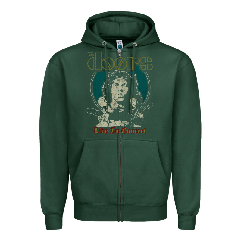 The Doors Live In Concert Zipper Hoodie by artisFamous | Teevron