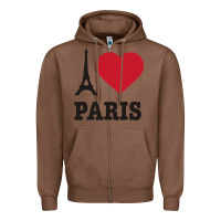 Chestnut i love paris eiffel tower funny Zipper Hoodie - artisFamous