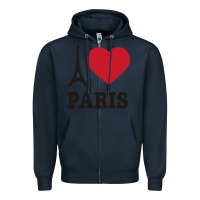 Navy i love paris eiffel tower funny Zipper Hoodie - artisFamous