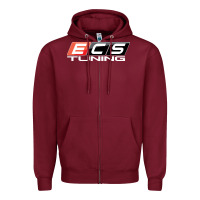 Burgundy ecs tuning Zipper Hoodie - artisFamous