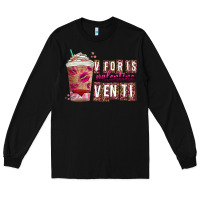Black V For is Valentine Venti Long Sleeve Tee - CowhideDigitalArt