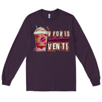 Plum V For is Valentine Venti Long Sleeve Tee - CowhideDigitalArt
