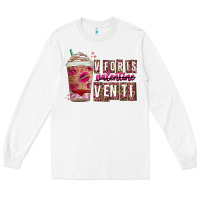 White V For is Valentine Venti Long Sleeve Tee - CowhideDigitalArt