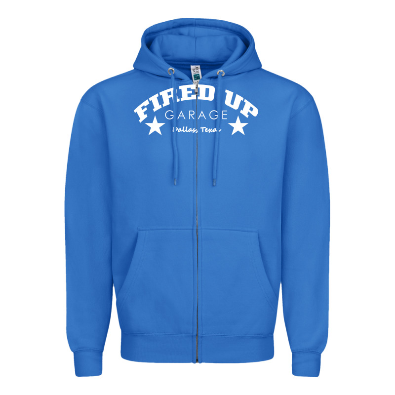 Fired Up Garage Zipper Hoodie by artisFamous | Teevron