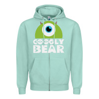 Seafoam googly bear Zipper Hoodie - artisFamous