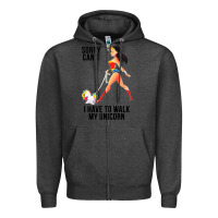 Charcoal Heather wonder woman sorry can't Zipper Hoodie - artisFamous