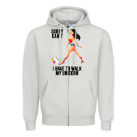 Dove Grey wonder woman sorry can't Zipper Hoodie - artisFamous