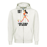 Wonder Woman Sorry Can't Zipper Hoodie | Teevron