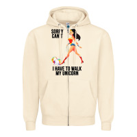 Sandshell wonder woman sorry can't Zipper Hoodie - artisFamous