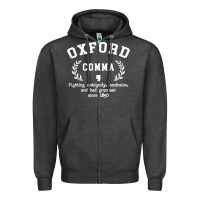 Charcoal Heather funny english grammar nerd Zipper Hoodie - artisFamous