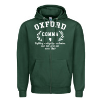 Sports Green funny english grammar nerd Zipper Hoodie - artisFamous